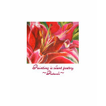 Red Lily Inspirational Artist Quote Artist's Shirt
