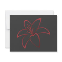 Red Lily Custom Invitations