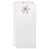 Red Lily Rack Card Template