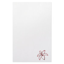 Red Lily Stationery Design