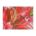Red Lily Wedding Shower Invitation All Occasion postcards
