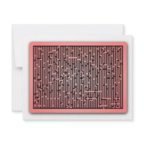 Red Line Maze invitations