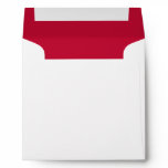Red Lined Square Envelope
