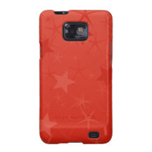 Red Lined Star Field Samsung Galaxy S Cases