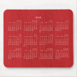 Red Linen Fabric Texture 2013 Calendar Mousepad