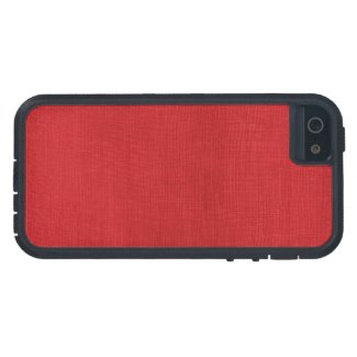 Red Linen Texture Photo iPhone 5/5S Case