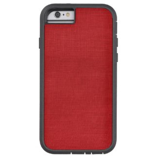 Red Linen Texture Photo iPhone 6 Tough case