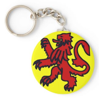 Red lion of Scotland keychain