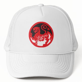 Red Lion Yin and Yang Hat