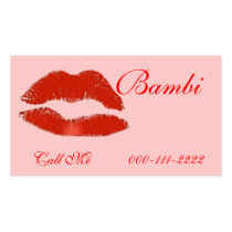 Red lip stick print Business Card business cards by SexualInnuendo Red lip stick print Business Card business cards