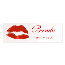 Red lip stick print Business Card business cards by SexualInnuendo Red lip stick print Business Card business cards