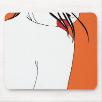 RED LIPGLOSS Mousepad by Mariskadesign RED LIPGLOSS Mousepad