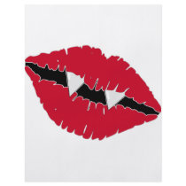 Red Lips and Fangs Flyer Design