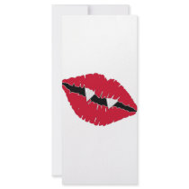 Red Lips and Fangs rack cards by HalloweenSpirit Red Lips and Fangs rack cards
