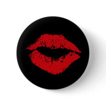 Red Lips Button