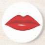Red Lips Drink Coaster Red Lips Drink Coaster