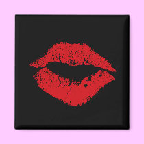 Red Lips Magnet