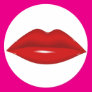 Red Lips Sticker Red Lips Sticker