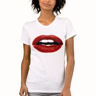 red lips t-shirt