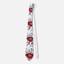 red lips with vines tie