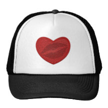Red Lipstick Mesh Hats