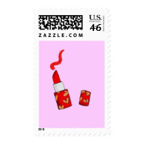 Red lipstick postage