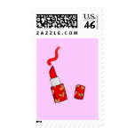Red lipstick postage
