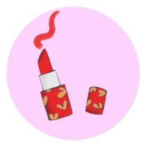 Red lipstick stickers