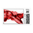 red liquid postage