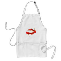 Red Lizard and Wooden Heels aprons by ElainePlesser Red Lizard and Wooden Heels aprons
