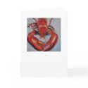 Red Lobster • Blank Greeting Card