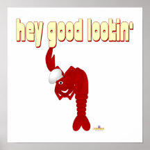Red Lobster Chef Hey Good Lookin' Print