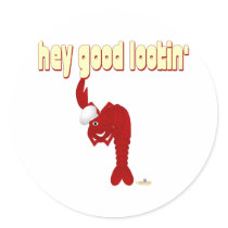 Red Lobster Chef Hey Good Lookin' stickers by animalacres Red Lobster Chef Hey Good Lookin' stickers