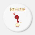 Red Lobster Chef Love At First Dip Fridge Magnet