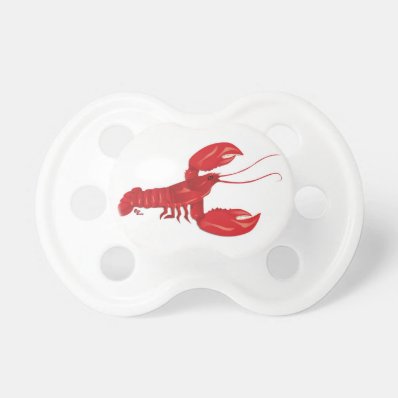 Red Lobster Pacifier BooginHead Pacifier