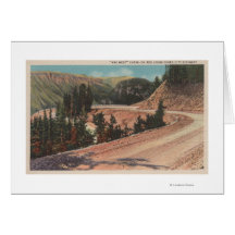 Red Lodge, MT - View of Mae West Curve Cards