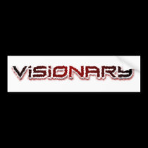 Red Logo Bumper Sticker bumper stickers by ViSiONARYmetal Red Logo Bumper Sticker bumper stickers