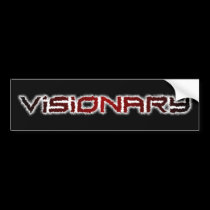 Red Logo w/ Blk Bumper Sticker bumper stickers by ViSiONARYmetal Red Logo w/ Blk Bumper Sticker bumper stickers