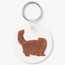 Red Longhair Persian Cat keychains