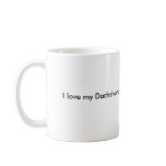 red longhaired dachshund mug