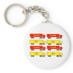 red lorry yellow lorry key chain