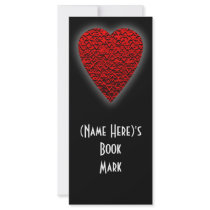 Red Love Heart! Bookmark. Stars Etc! rack cards by PsyborgAli Red Love Heart! Bookmark. Stars Etc! rack cards