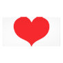 red love heart personalized photo card
