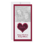 red love heart photo cards