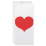 red love heart custom rack cards