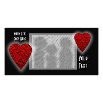 Red Love Heart! Stars Spades Diamond Pattern! photo cards by PsyborgAli Red Love Heart! Stars Spades Diamond Pattern! photo cards