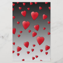 Red Love Hearts. Pattern. Flyer