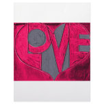 Red Love Letterhead Design