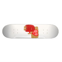 Red love peace skate decks