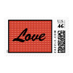 red love postage stamps